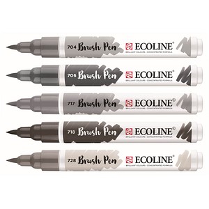 8712079518899 - Brush-Pens silber 8712079518899 5 Stück 8712079518899 - Brush-Pens silber 8712079518899 5 Stück