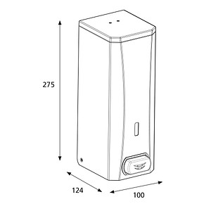 6414300982517 - Seifenspender 982517 weiß Metall 10 l 1 St