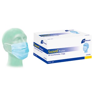 Meditrade® medizinischer Mundschutz Suavel® Protec DIN EN 14683:2019 Typ II, 50 St.