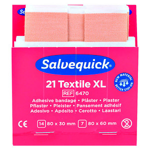 Salvequick® Pflaster Textile XL 1009470 beige, 21 St.