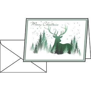 25 SIGEL Weihnachtskarten Christmas Forest DIN A6