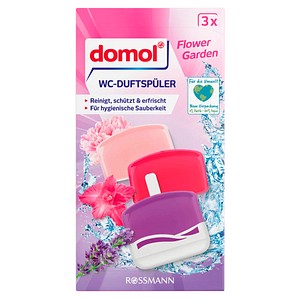4305615736747 - domol Flower Garden WC-Duftspüler Orchidee Lavendel Minze 3x 550 ml