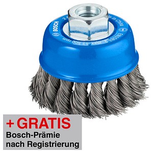 3165140631792 - AKTION BOSCH Drahtbürste für Bohrmaschine PRO Metal Topfbürste mit Prämie nach Registrierung 3165140631792 - AKTION BOSCH Drahtbürste für Bohrmaschine PRO Metal Topfbürste mit Prämie nach Registrierung