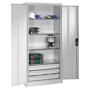 4064615115845 - Werkstattschrank 8921-503 Stahl abschließbar 4 OH 93 x 195 x 50 cm lichtgrau 4064615115845 C+P-Möbel