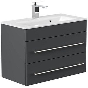 4251982676370 - POSSEIK Waschbecken mit Unterschrank PORTUS SLIMLINE 700 grafit 700 x 360 x 496 cm