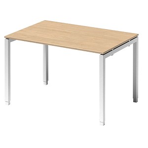 5020073993271 - Cito Höhenverstellbar Schreibtisch Ahorn 4 Metallfüße 1200 (B) x 800 (T) x 740 (H) mm MFC (Melaminbeschichtete Spanplatte) Stahl