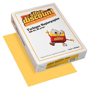office discount Kopierpapier Color altgold DIN A4 80 g/qm 500 Blatt