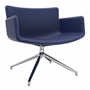 4260761571874 - Sessel LODUS dunkelblau chrom Stoff 4260761571874 - Sessel LODUS dunkelblau chrom Stoff