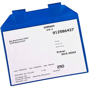EICHNER Dokumententaschen Magnetische DIN A5 blau glatt, 25 St.