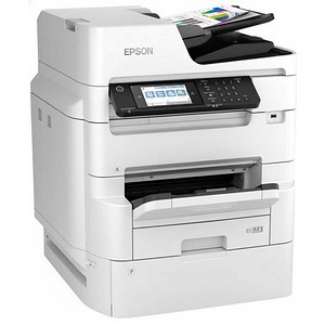 8715946670706 - WorkForce Pro RIPS WF-C879R - Multifunktionsdrucker - Farbe - Tintenstrahl - A3 (297 x 420 mm) (Original) - A3 (Medien) - bis zu 22 Seiten Min (Kopieren) - bis zu 13 Seiten Min (Drucken) - 800 Blatt - 336 Kbps - Gigabit LAN Wi-Fi(n) USB 30 USB 20-Host