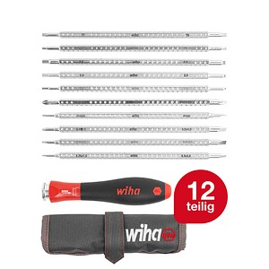 4010995278205 - 269 T11 01 Werkstatt Wechselklingen-Set 11teilig Schlitz Kreuzschlitz Phillips Innen-TORX Innen-Sechskant