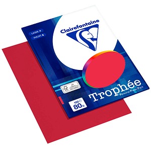 3329680411201 - Kopierpapier Trophee 4112C kirschrot A4 80g  3329680411201 100 Blatt