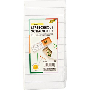 4001868043419 - Bastelzubehör Streichholzschachteln L weiß 12 St