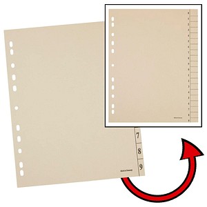 4250073813304 - Trennblätter DIN A4 0-9 chamois 250 g qm 100 St