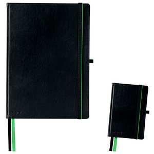 AKTION: LEITZ Notizbuch-Set Complete 1x DIN A4 +1x DIN A6 kariert, schwarz Hardcover 160 Seiten, 1 St.
