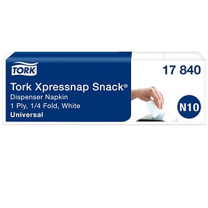 TORK Servietten Xpressnap Snack® Universal N10 weiß 1-lagig 21,4 x 21,3 cm, 1.125 St.