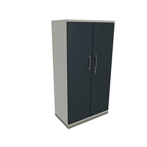 4260649681107 - fm Aktenschrank Oldenburg 4260649681107 weiß lavagrau 3 Fachböden 800 x 442 x 1517 cm