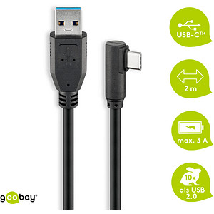 4040849665035 - USB 32 GEN 1 (USB30) Anschlusskabel - USB-C auf USB-A - 5Gbit s - USB-Adapter - OTG Kabel - USB-C auf USB-A Anschlusskabel - 2m - 90° - 5Gbit s - GEN 1 - schwarz 4040849665035 - USB 32 GEN 1 (USB30) Anschlusskabel - USB-C auf USB-A - 5Gbit s - USB-Adapter - OTG Kabel - USB-C auf USB-A Anschlusskabel - 2m - 90° - 5Gbit s - GEN 1 - schwarz