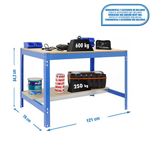 8435104919743 - Werkbank KIT SIMONWORK BT0 1200 blau 1200 x 760 cm 8435104919743 Simon Rack 8435104919743 - Werkbank KIT SIMONWORK BT0 1200 blau 1200 x 760 cm 8435104919743 Simon Rack