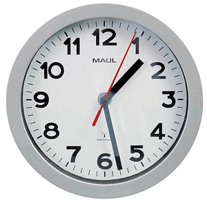 4002390091510 - Funkwanduhr MAULstep weiß silber Kunststoff Ø 200 cm 4002390091510 MAUL 4002390091510 - Funkwanduhr MAULstep weiß silber Kunststoff Ø 200 cm 4002390091510 MAUL