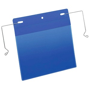 DURABLE Drahtbügeltaschen blau A5, 50 St.