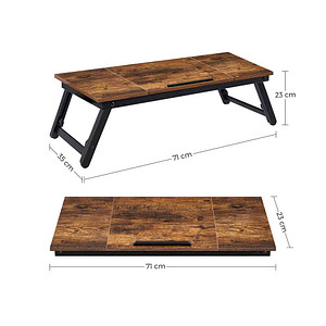 0194343021300 - Notebook-Betttablett LLD01N vintagebraun 0194343021300 - Notebook-Betttablett LLD01N vintagebraun