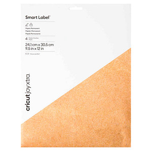 0093573318597 - cricut? Joy Xtra Smart Label Papier für Schneideplotter braun 241 x 305 cm  0093573318597 4 Stück