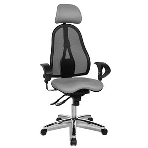 4014296233994 - Bürostuhl Sitness 45 ST99U L53X hellgrau schwarz chrom Stoff 4014296233994 - Bürostuhl Sitness 45 ST99U L53X hellgrau schwarz chrom Stoff