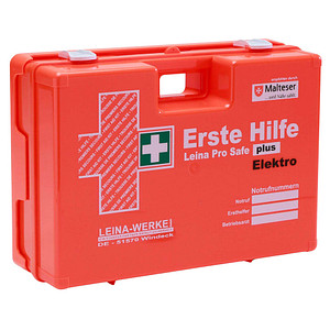 4011166211298 - Erste-Hilfe-Kasten Pro Safe plus Elektro DIN 13169 + branchenbezogene Zusatzerweiterung orange 4011166211298 Leina-Werke 4011166211298 - Erste-Hilfe-Kasten Pro Safe plus Elektro DIN 13169 + branchenbezogene Zusatzerweiterung orange 4011166211298 Leina-Werke