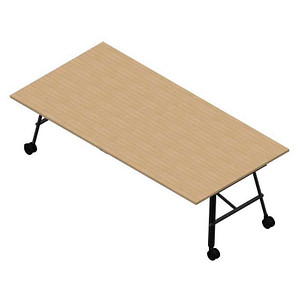 8029466017300 - Konferenztisch SERENITY eiche rechteckig A-Gestell grau 2400 x 1200 x 750 cm 8029466017300 Quadrifoglio