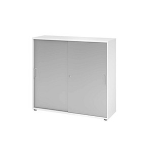 4032062186664 - Schiebetürenschrank Haziender V1753S W S BS silber weiß 2 Fachböden 1200 x 400 x 1100 cm 4032062186664 - Schiebetürenschrank Haziender V1753S W S BS silber weiß 2 Fachböden 1200 x 400 x 1100 cm