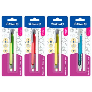 4012700807366 - Radierstift + Refill Kunststoff 65 x 190 x 15 mm Blisterkarte sortiert