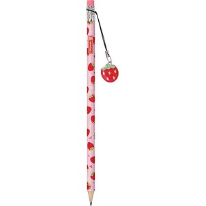 4061947148947 - Fruity Love Bleistift HB rosa rot mit Radierer 1 St