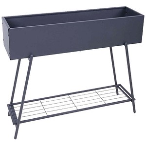Garden Pleasure Blumenkasten JASMIN Metall anthrazit rechteckig 96,0 x 30,0 x 80,0 cm, 1 St.