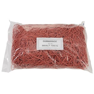 WBV Gummiringe rot, Ø 8,0 cm, 1000,0 g