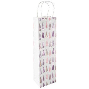 4004360768873 - 5 SIGEL Geschenktüten für Flaschen Pine trees Motiv 100 x 350 cm