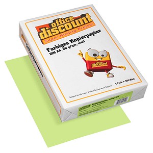 office discount Kopierpapier Color maigrün DIN A4 80 g/qm 500 Blatt