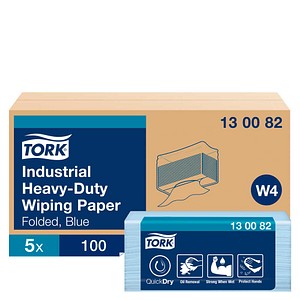 TORK trockene Reinigungstücher Premium W4 3-lagig blau, 500 Tücher