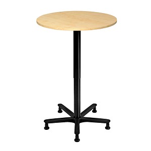 HAMMERBACHER Stehtisch höhenverstellbar Holz ahorn 80,0 x 80,0 x 72,0 - 114,0cm HAMMERBACHER Stehtisch höhenverstellbar Holz ahorn 80,0 x 80,0 x 72,0 - 114,0cm