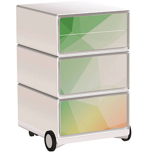 PAPERFLOW easyBox Business Rollcontainer weiß, bunt 62215 4 Auszüge 39,0 x 43,6 x 64,2 cm