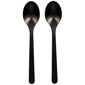 8717202976492 - Mehrweg-Besteck Papstar Löffel 50 St spülmaschinengeeignet recyclebar Bio-PP schwarz