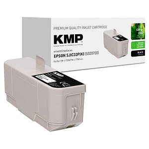 KMP  schwarz Druckerpatrone kompatibel zu EPSON S020700 / SJIC33P(K)
