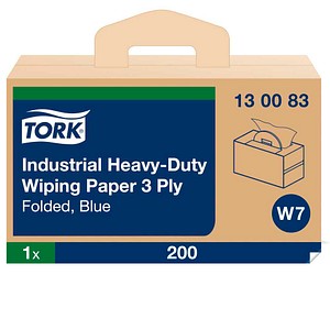 TORK trockene Reinigungstücher Premium W7 3-lagig blau, 200 Tücher