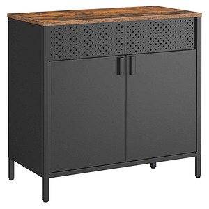0194343015705 - Sideboard küchenschrank schrank mit Doppeltür verstellbarer Einlegeboden Stahlgestell Industriestil multifunktional Wohnzimmer Schlafzimmer 0194343015705 - Sideboard küchenschrank schrank mit Doppeltür verstellbarer Einlegeboden Stahlgestell Industriestil multifunktional Wohnzimmer Schlafzimmer