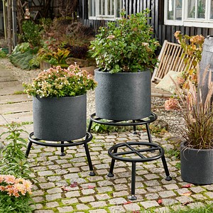 4001073599992 - Pflanzenständer GH 0680 Metall schwarz rund 380 x 250 cm 4001073599992 - Pflanzenständer GH 0680 Metall schwarz rund 380 x 250 cm