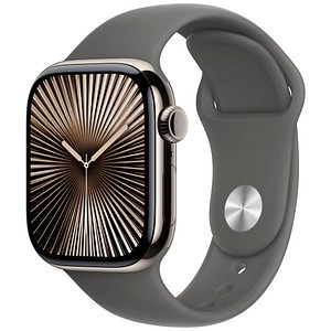 0195949563959 - Smartwatch APPLE Watch 10 Titan Smartwatches Gr 42 mm Cellular S M Sport Band beige (natur) Bestseller