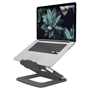 4002432138340 - Ergo Ergonomischer Höhenverstellbarer Multi-Winkel Laptopständer 6424 Tragbar Bis zu 15 Grau