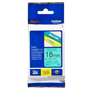 4977766691970 - TZe 741 - Laminiertes Band - Schwarz auf Grün - Rolle (18 cm x 8 m) - 1 Rolle(n) - für P-Touch PT-1230 18 183 4977766691970 - TZe 741 - Laminiertes Band - Schwarz auf Grün - Rolle (18 cm x 8 m) - 1 Rolle(n) - für P-Touch PT-1230 18 183