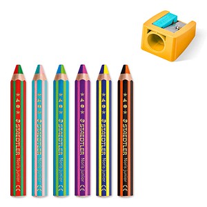 4007817166710 - STAEDTLER Noris® junior 1402 duo Buntstifte farbsortiert 1 Set