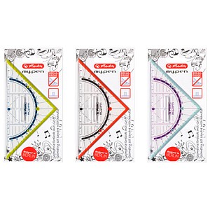 4008110499543 - 11367968 mypen  MGri Geometriedreieck  16 cm sort 4008110499543 11367968